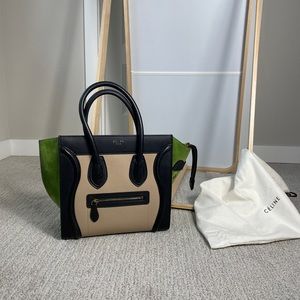 Celine micro luggage handbag